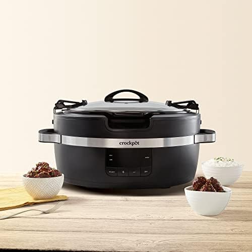 Crock-Pot Thermoshield 6 Quart Slow Cooker with Carry Handles NP1O