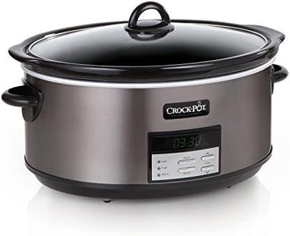 Crock-Pot 8 Quart Programmable Slow Cooker with Auto Warm LJH7
