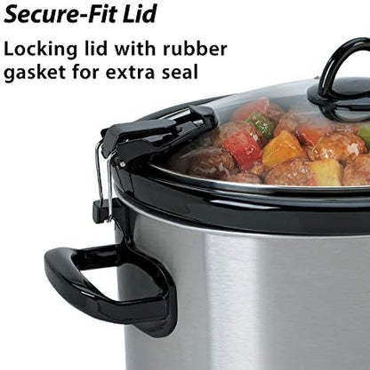 Crock-Pot Cook & Carry 6 Quart Portable Slow Cooker ELN1