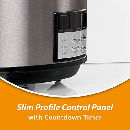 Crock-Pot 8 Quart Programmable Slow Cooker with Auto Warm LJH7