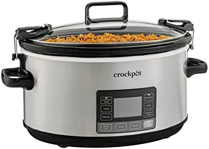 Crock-Pot 7 Quart Portable Programmable Slow Cooker with Timer 5DHF