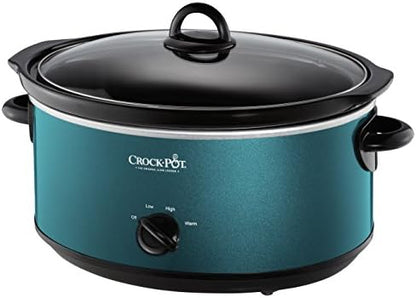 Crock-Pot 7 Quart Manual Slow Cooker – Turquoise URY3
