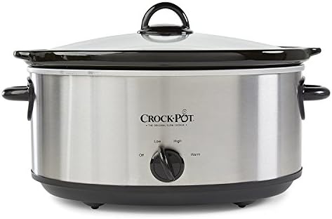 Crock-Pot 7 Quart Oval Manual Slow Cooker – Stainless Steel 1DV7
