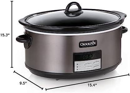 Crock-Pot 8 Quart Programmable Slow Cooker with Auto Warm LJH7