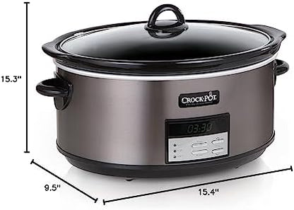 Crock-Pot 8 Quart Programmable Slow Cooker with Auto Warm LJH7