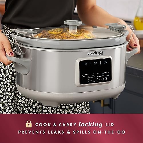 Crock-Pot 7 Quart Programmable Cook & Carry Slow Cooker 6DL6