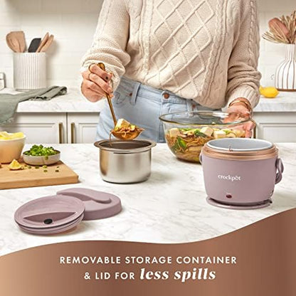 Crock-Pot Electric Lunch Box Food Warmer 20oz – Blush Pink 7T8I