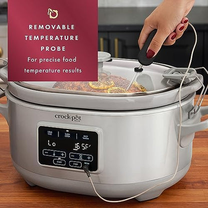 Crock-Pot 7 Quart Programmable Cook & Carry Slow Cooker 6DL6