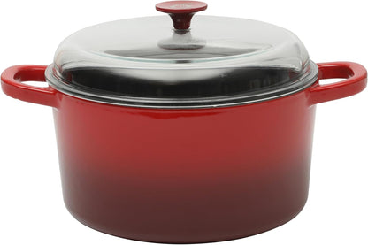 Crock-Pot 3 Quart Enameled Cast Iron Dutch Oven – Aqua 1D6I