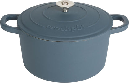Crock-Pot 3 Quart Enameled Cast Iron Dutch Oven – Aqua 1D6I