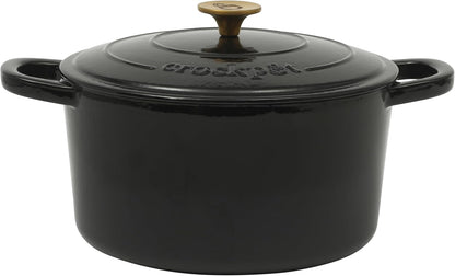 Crock-Pot 3 Quart Enameled Cast Iron Dutch Oven – Aqua 1D6I