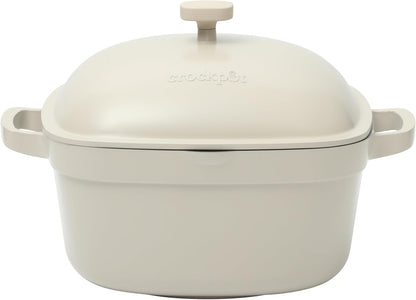 Crock-Pot 3 Quart Enameled Cast Iron Dutch Oven – Aqua 1D6I