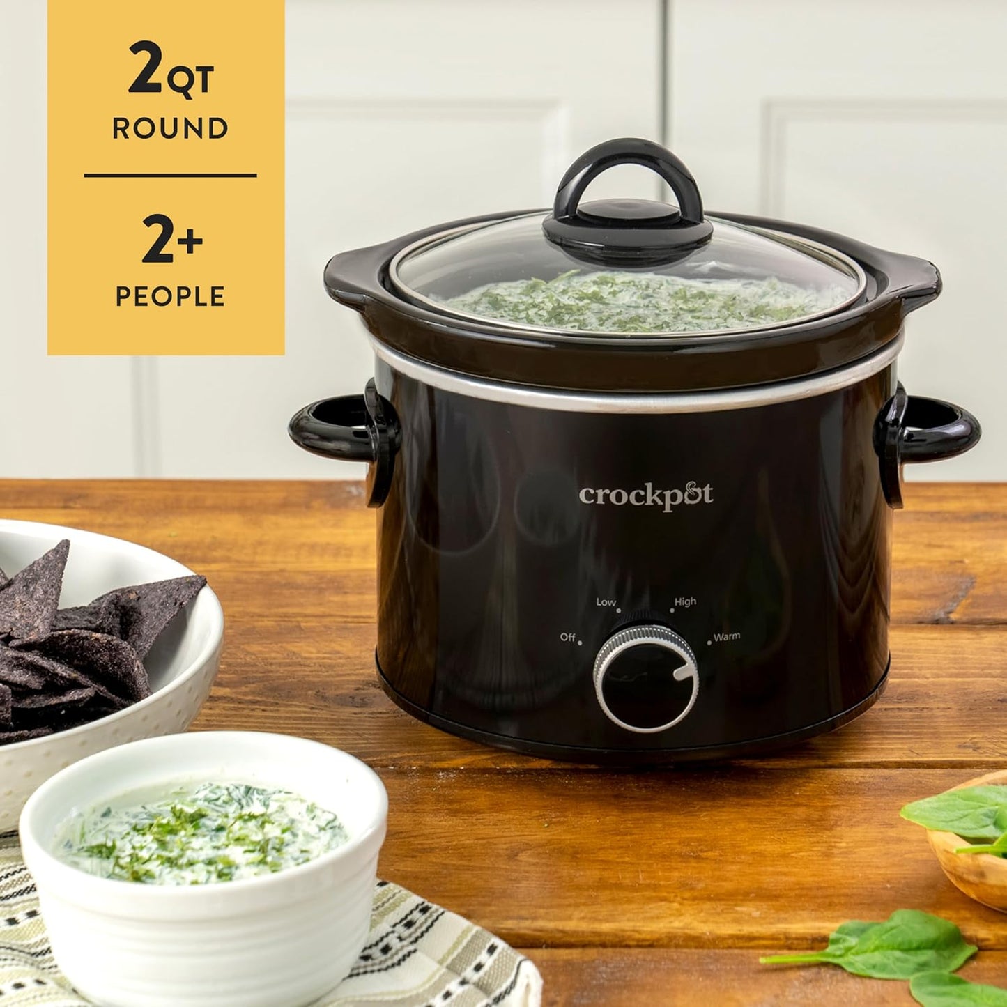 Crock-Pot 2 Quart Mini Slow Cooker – Classic Compact Cooker J63P